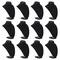 12 Pack: 9" Black Velvet 3D Necklace Stand by Bead Landing™